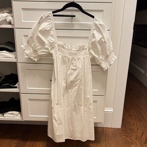 NWT Urban Outfitters White Puff Sleeve Dress